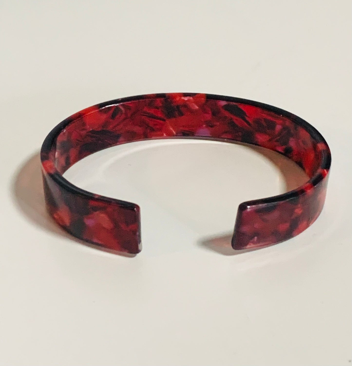 Red cuffed bracelet
