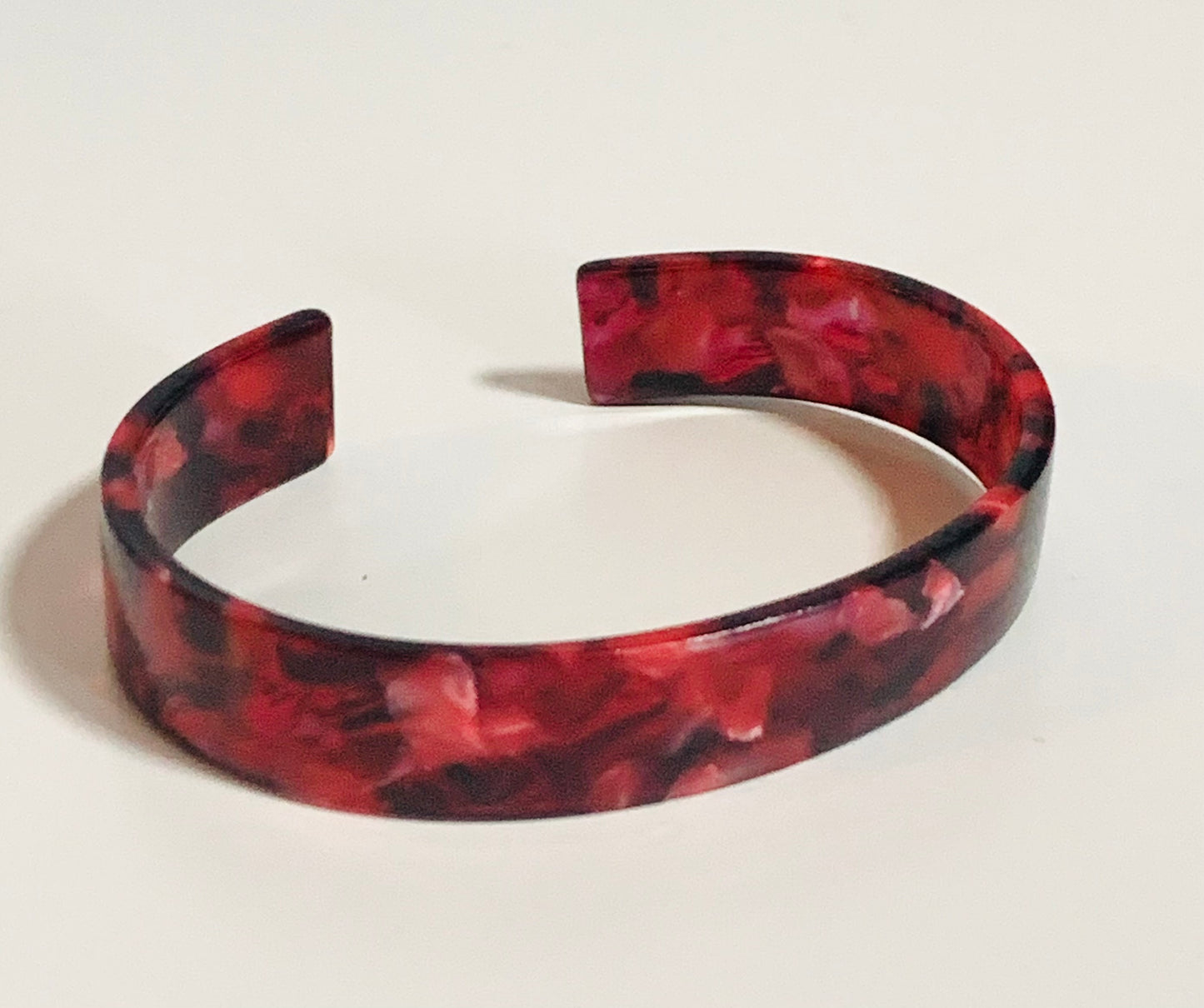 Red cuffed bracelet