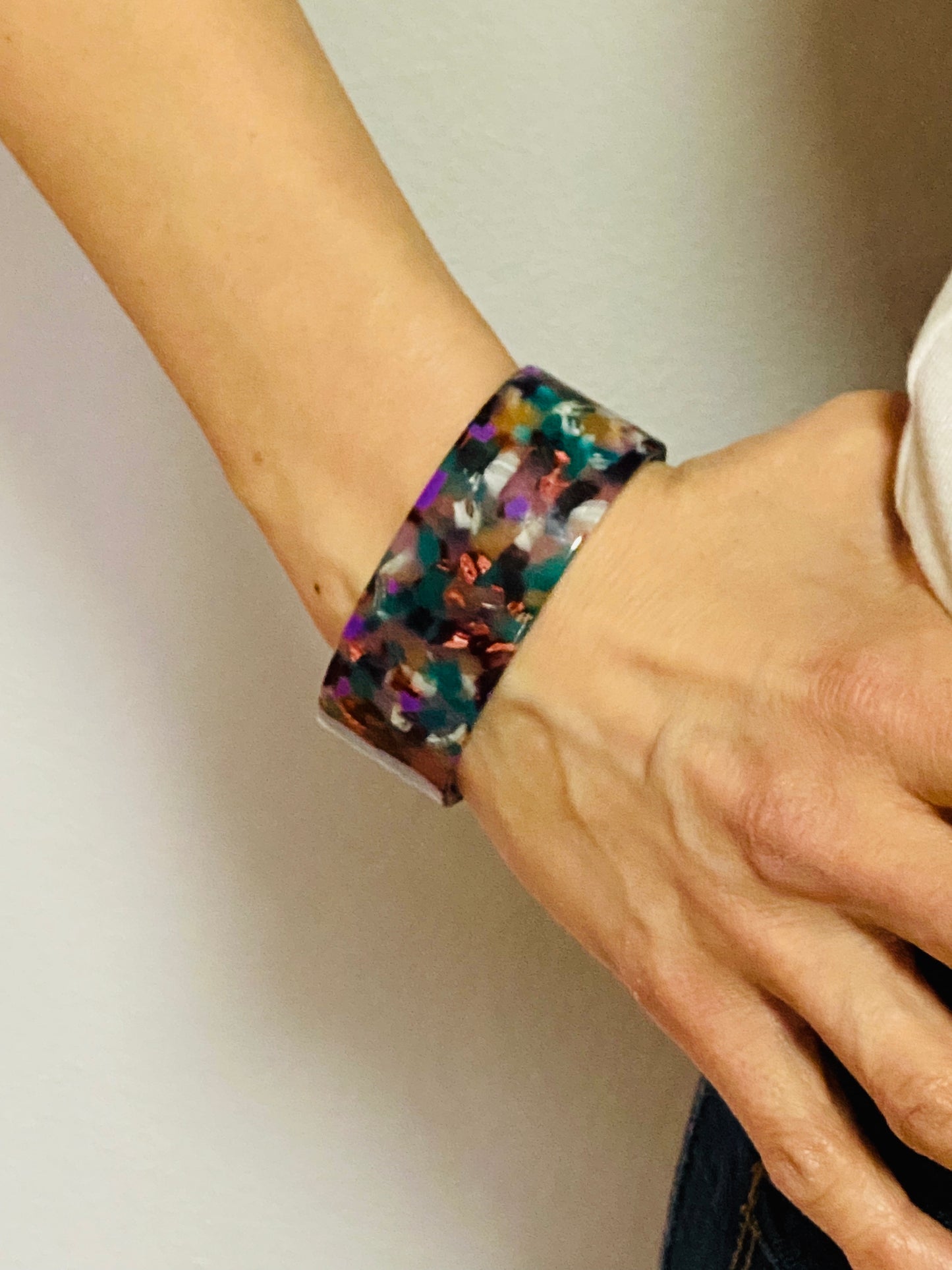 Blue Cuff Bracelet