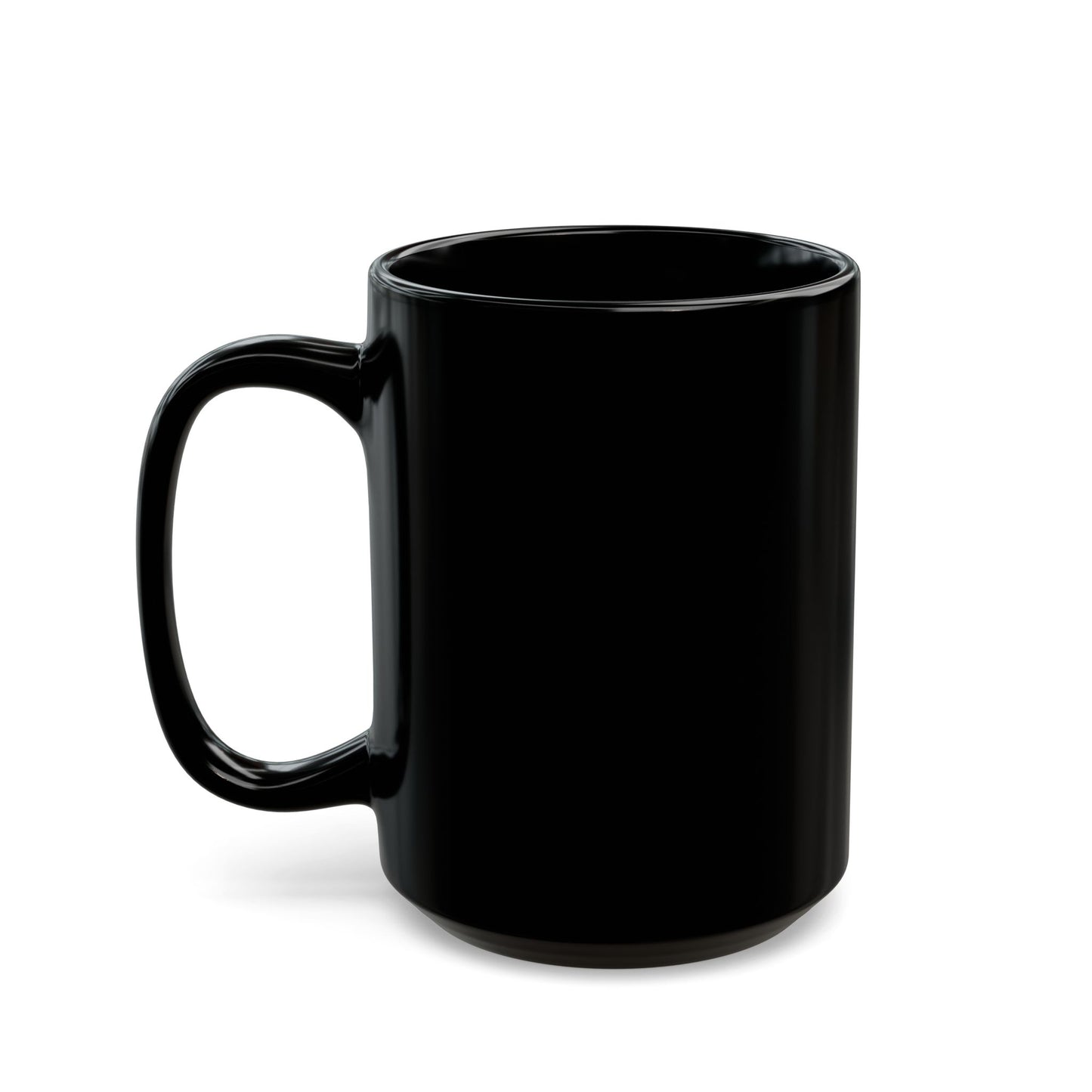 Coffee Break Leopard Drip Black Mug – Stylish 11oz/15oz Ceramic Cup