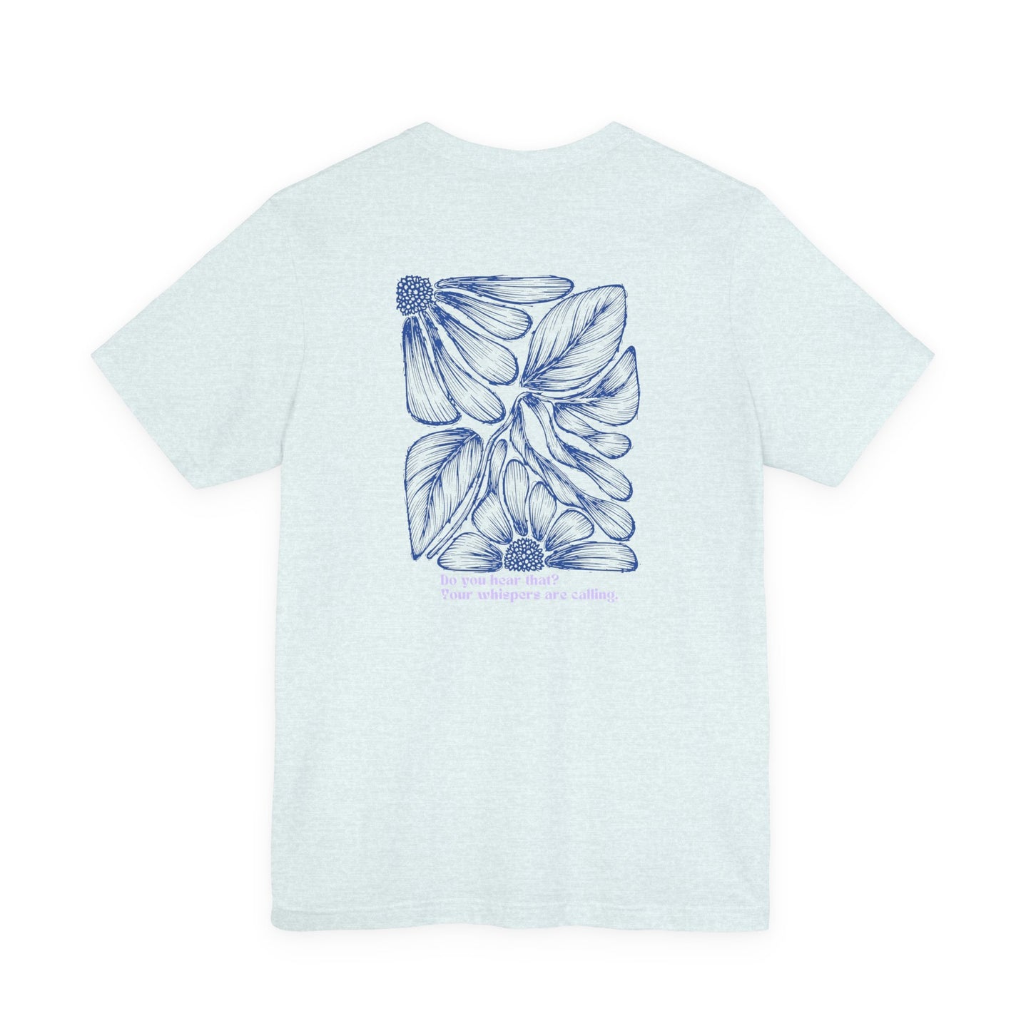 Floral Whisper Tee — Pastel Botanical Graphic T-Shirt