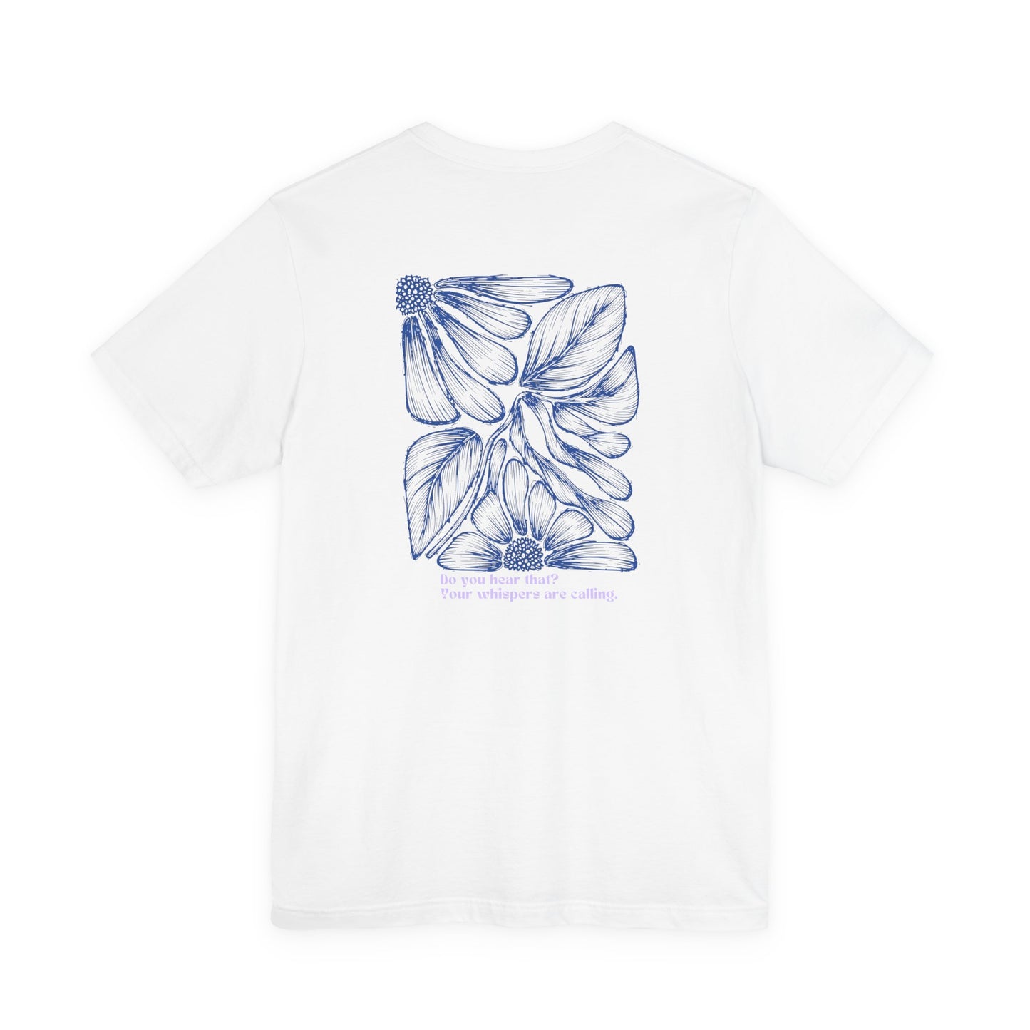 Floral Whisper Tee — Pastel Botanical Graphic T-Shirt