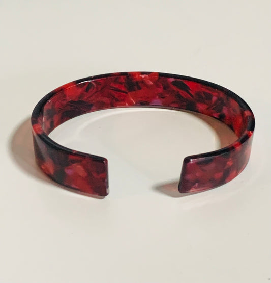 Red cuffed bracelet