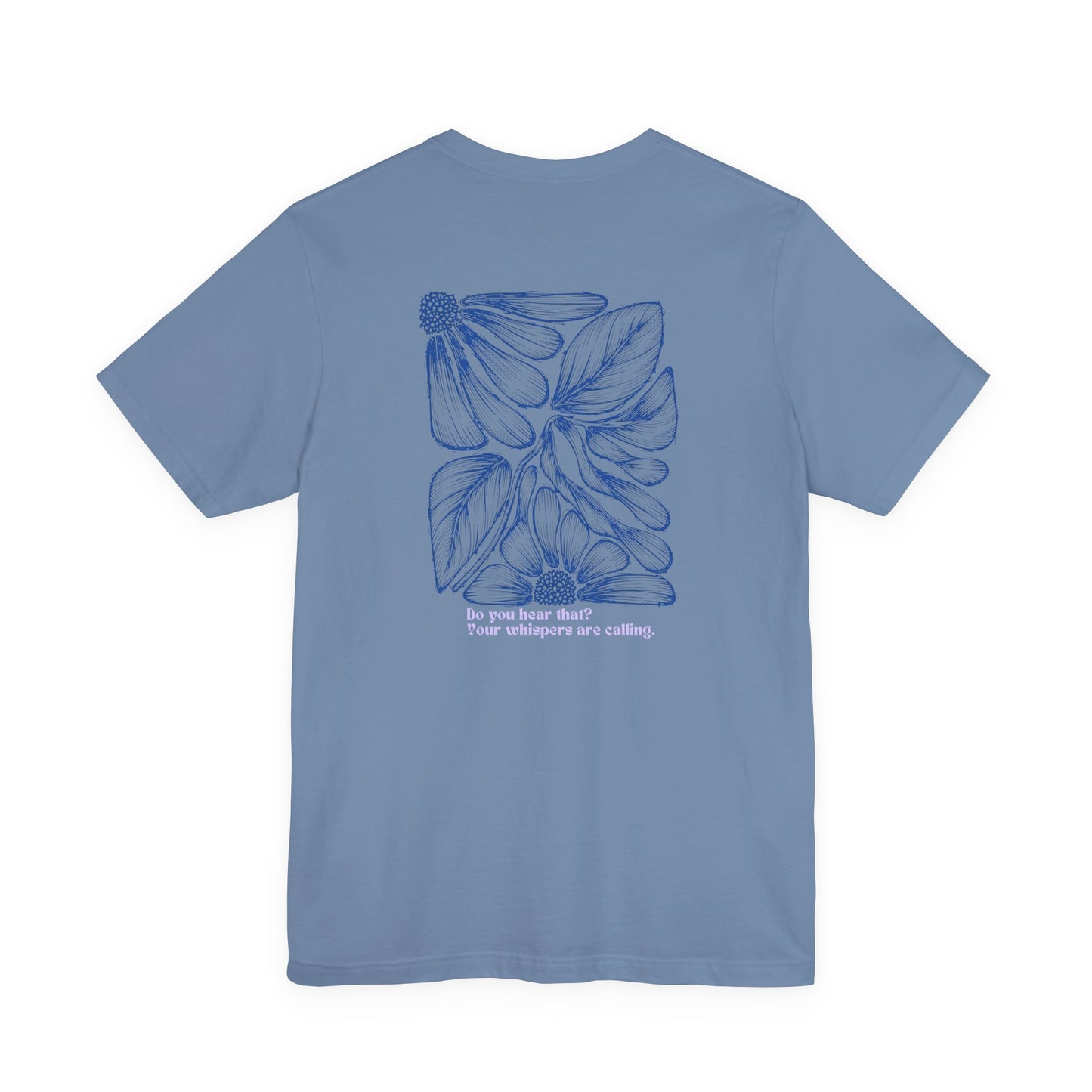 Floral Whisper Tee — Pastel Botanical Graphic T-Shirt