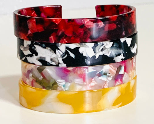Multicolored Cuffed Bracelets